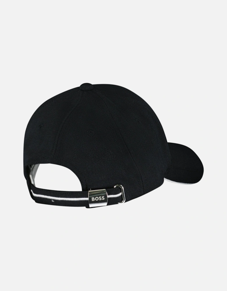 Logo Embroidered Cap Black