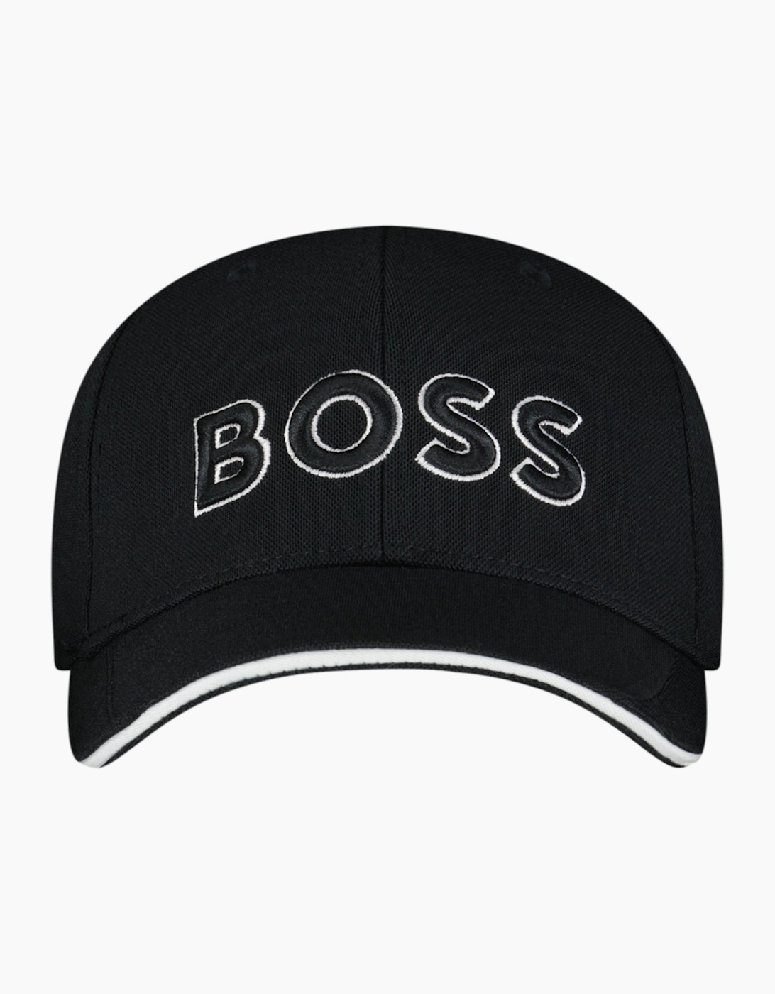 Hugo Boss Men's Black Logo Embroidered Cap