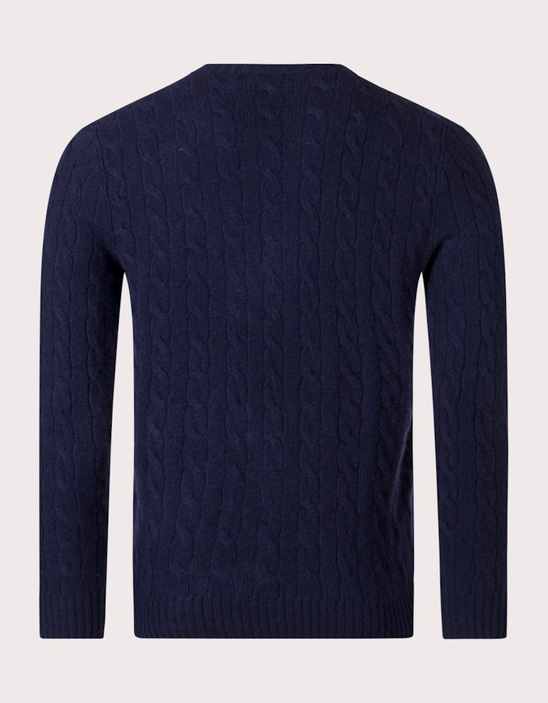 Cashmere Blend Cable Knit Jumper