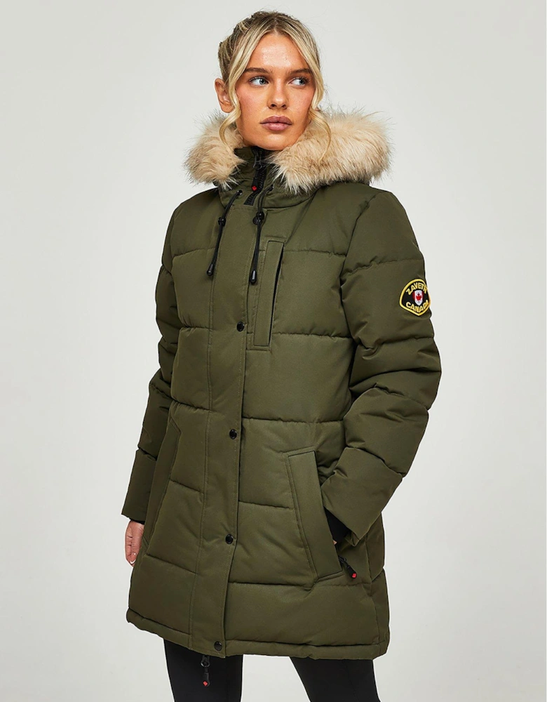 Goshawa Padded Parka - Green