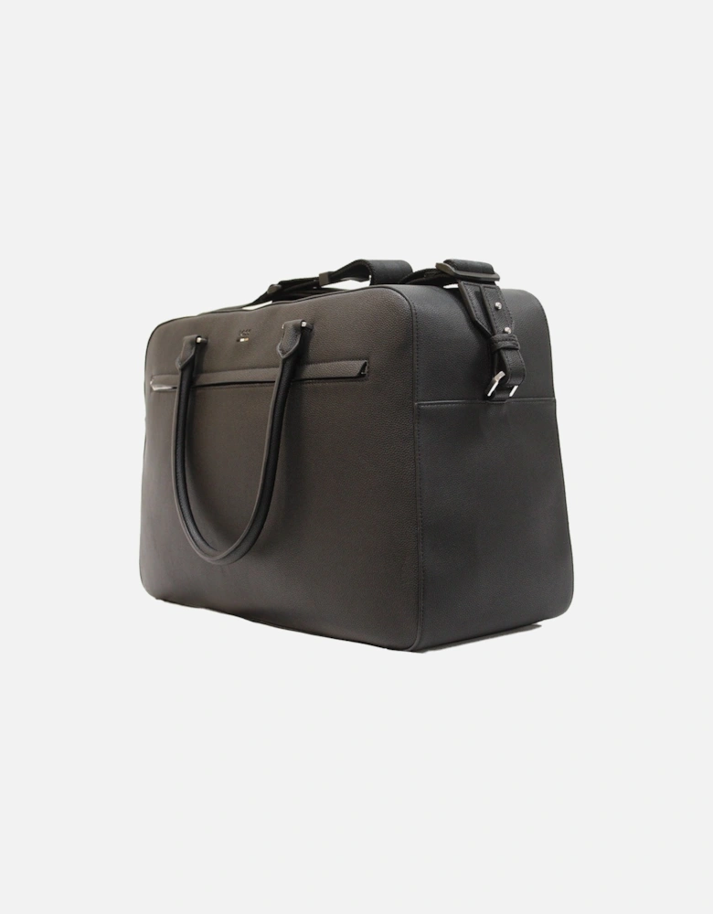 Faux Leather Holdall Bag, Black