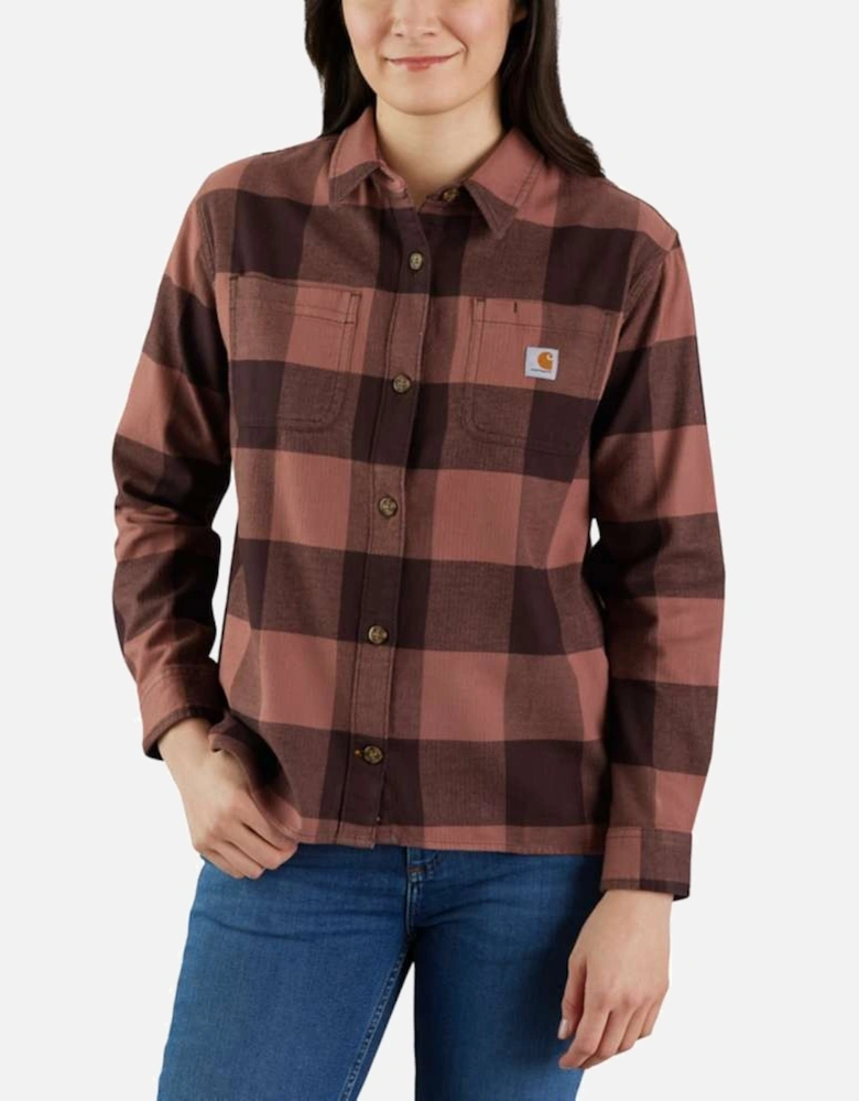 Carhartt Womens Midweight Flannel Long Sleeve Plaid Shirt