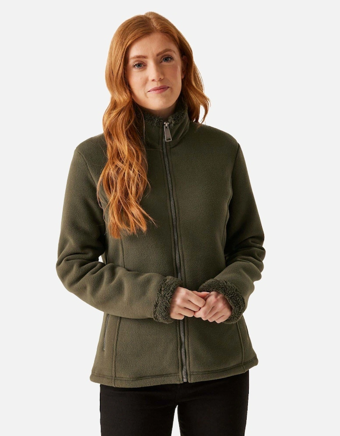 Womens Brandall Full Zip Heavyweight Fleece Jacket, 5 of 4