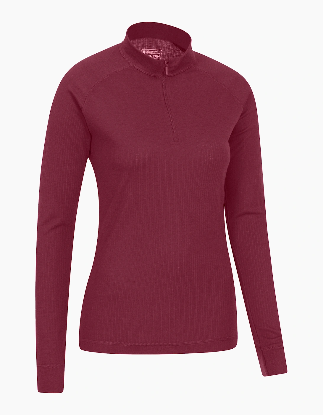 Mountain Warehouse Women's Black / Talus Zip Neck Long-Sleeved Thermal Top - Size: 18
