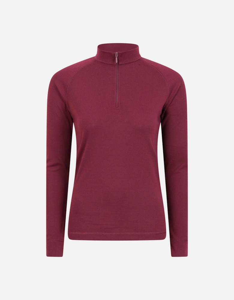 Womens/Ladies Talus Zip Neck Long-Sleeved Thermal Top