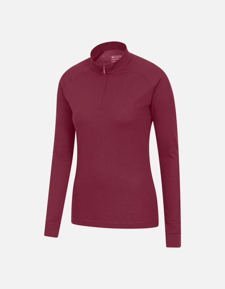 Womens/Ladies Talus Zip Neck Long-Sleeved Thermal Top