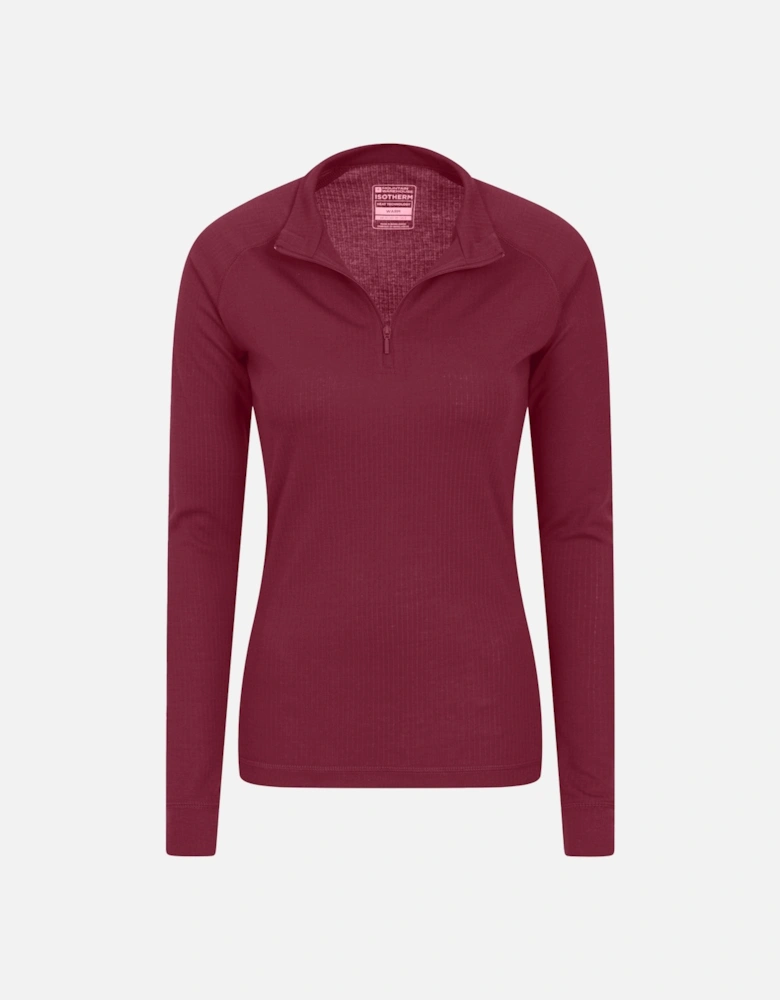 Womens/Ladies Talus Zip Neck Long-Sleeved Thermal Top