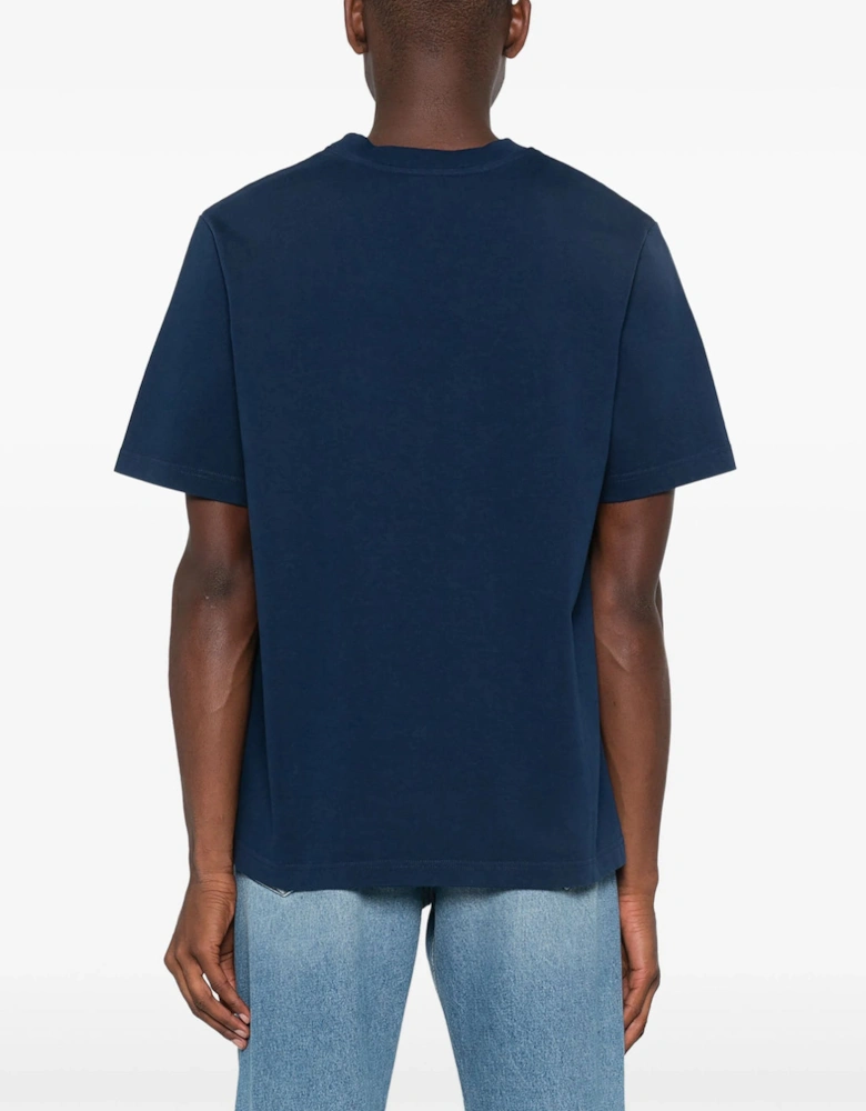 La Medaille Printed T-Shirt in Navy