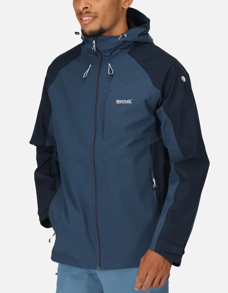 Mens Britedale Waterproof Walking Rain Jacket - Blue Wing Navy