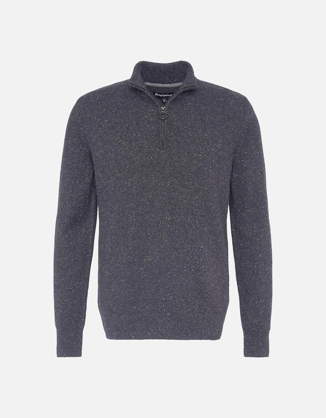 Men's Barbour Tisbury Half Zip Sweater - Black - Size: 42