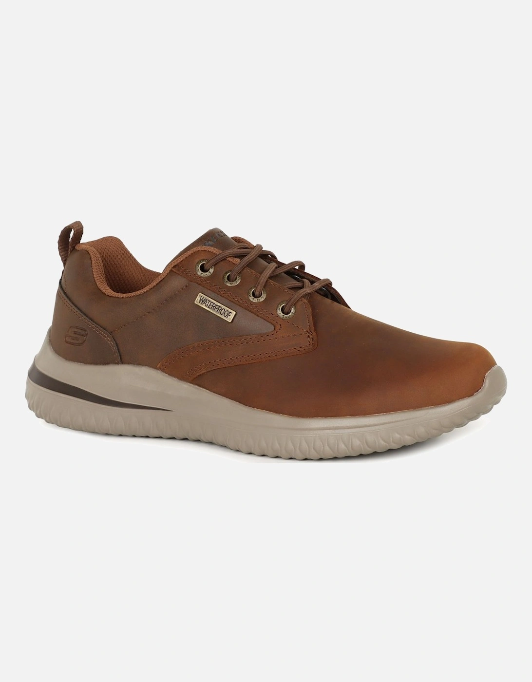 Skechers Men's Delson Glavine Waterproof Trainers - Brown - Size: 10