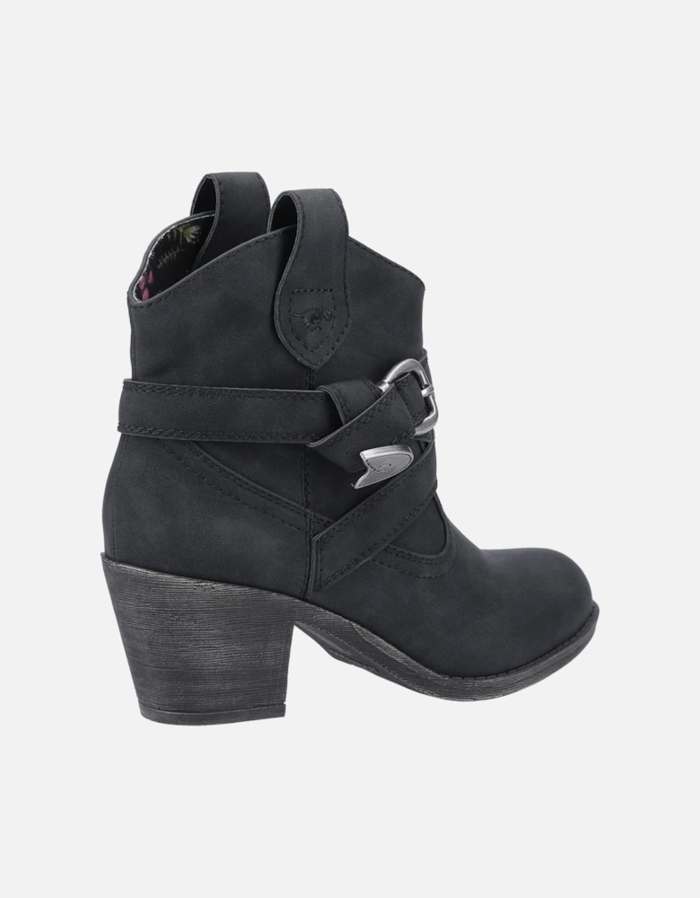 Satire Polyurethane Women's Black Boots