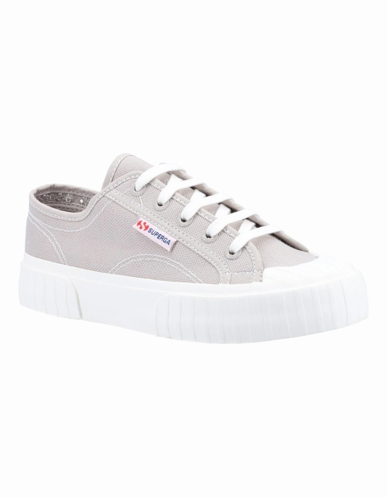 2630 Stripe 100% Cotton Women's Grey Colomba Trainers