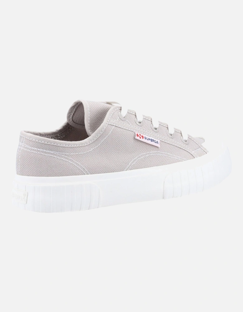 2630 Stripe 100% Cotton Women's Grey Colomba Trainers