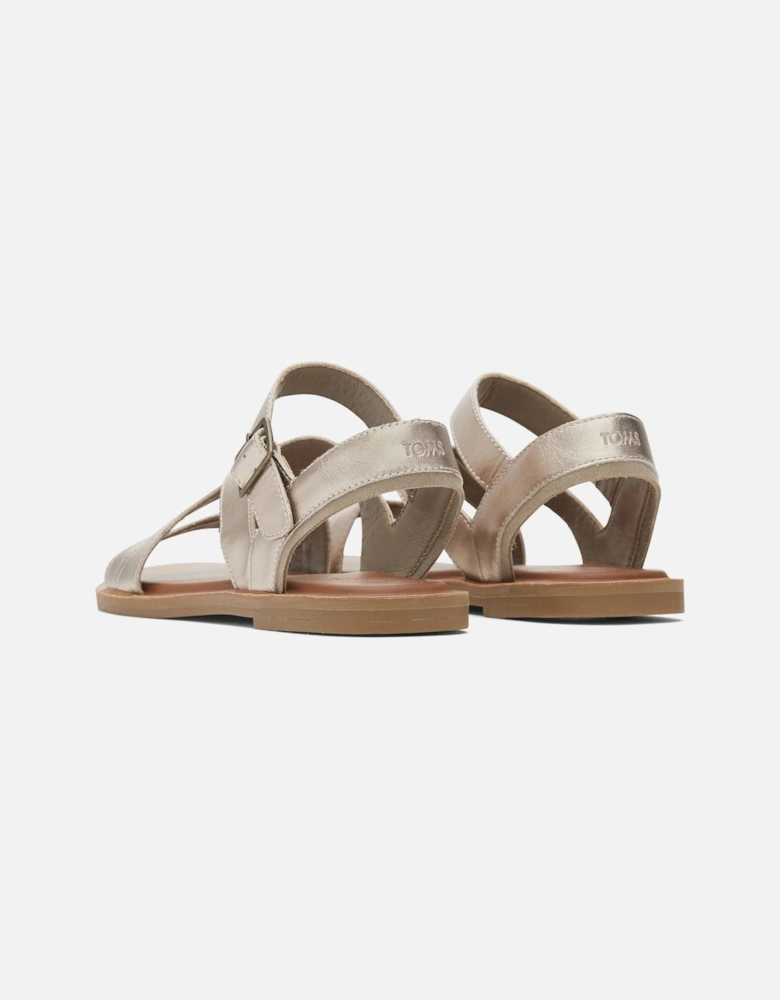 Sloane 100% Cow Women's Light Gold Wedges