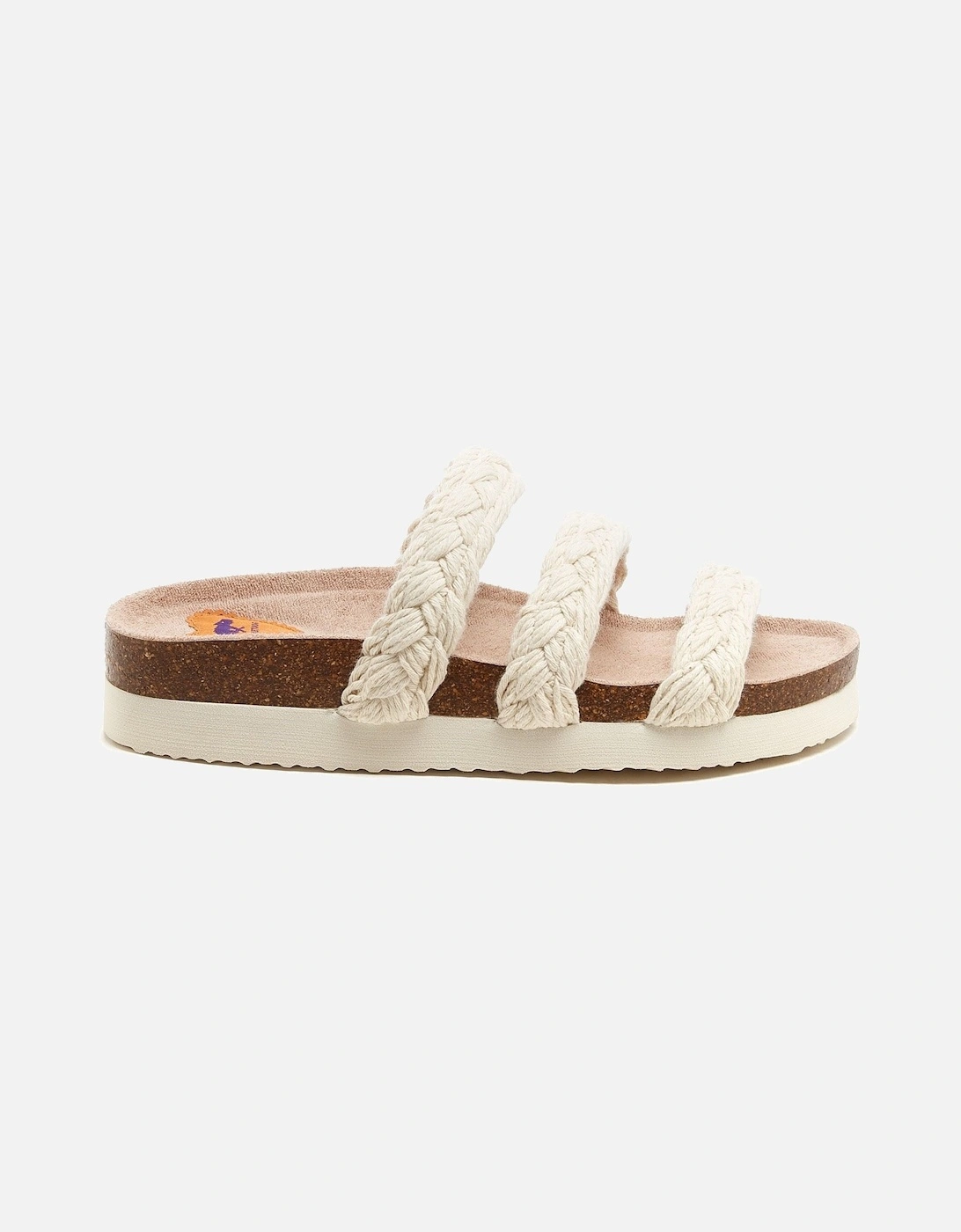 Ashley String Braid Cotton Women's Natural Sandals