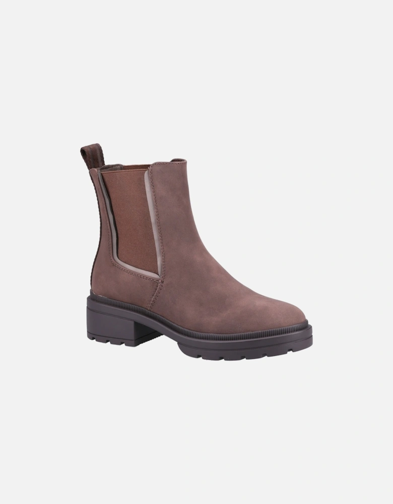 model Iggie Hawley Mid Boot Female in Dark Brown