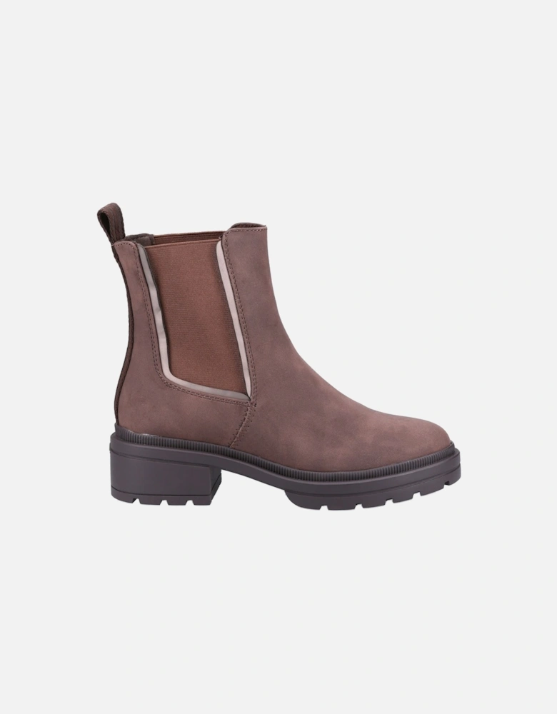 model Iggie Hawley Mid Boot Female in Dark Brown