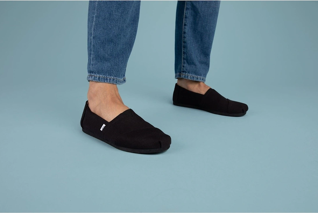 Alpargata 100% Cotton Men's Black Espadrilles