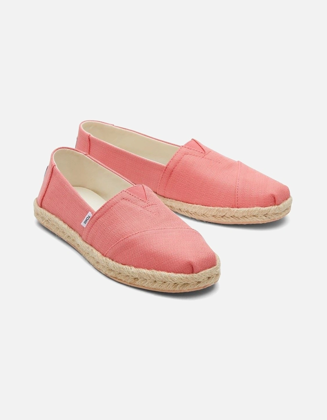 Women's TOMS Women's Alpargata Rope Shoe in Peach - Pink - Size: 4