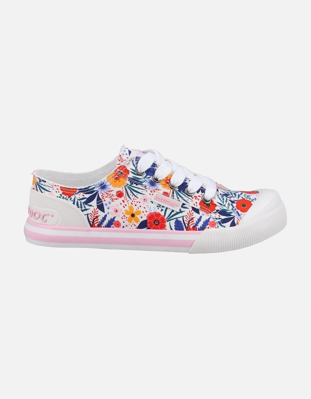 Jazzin Malden Floral Cotton Women's White/Multi Trainers