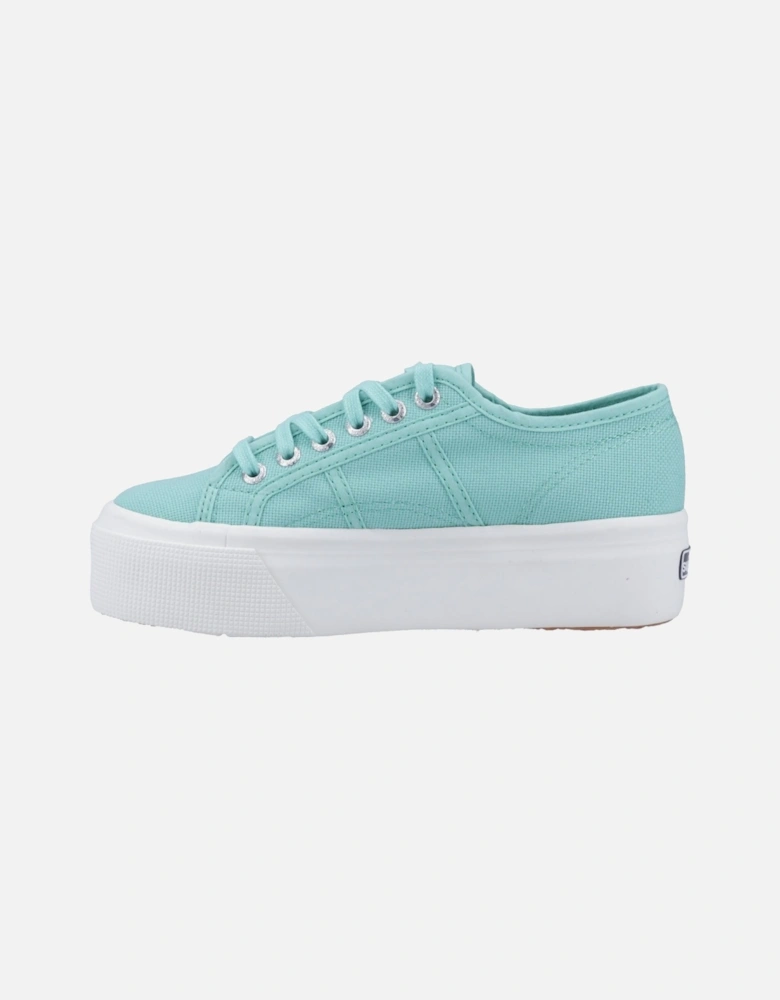 2790 Linea Up And Down 100% Cotton Women's Green Water Trainers