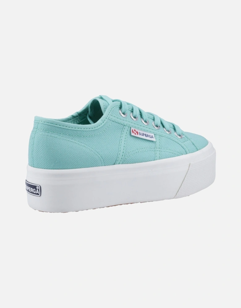 2790 Linea Up And Down 100% Cotton Women's Green Water Trainers