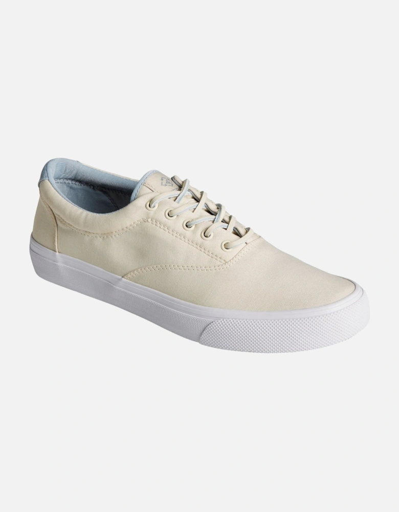 Sperry Striper II CVO SeaCycled Salt-Washed Twill Uppers Men's Ivory Trainers