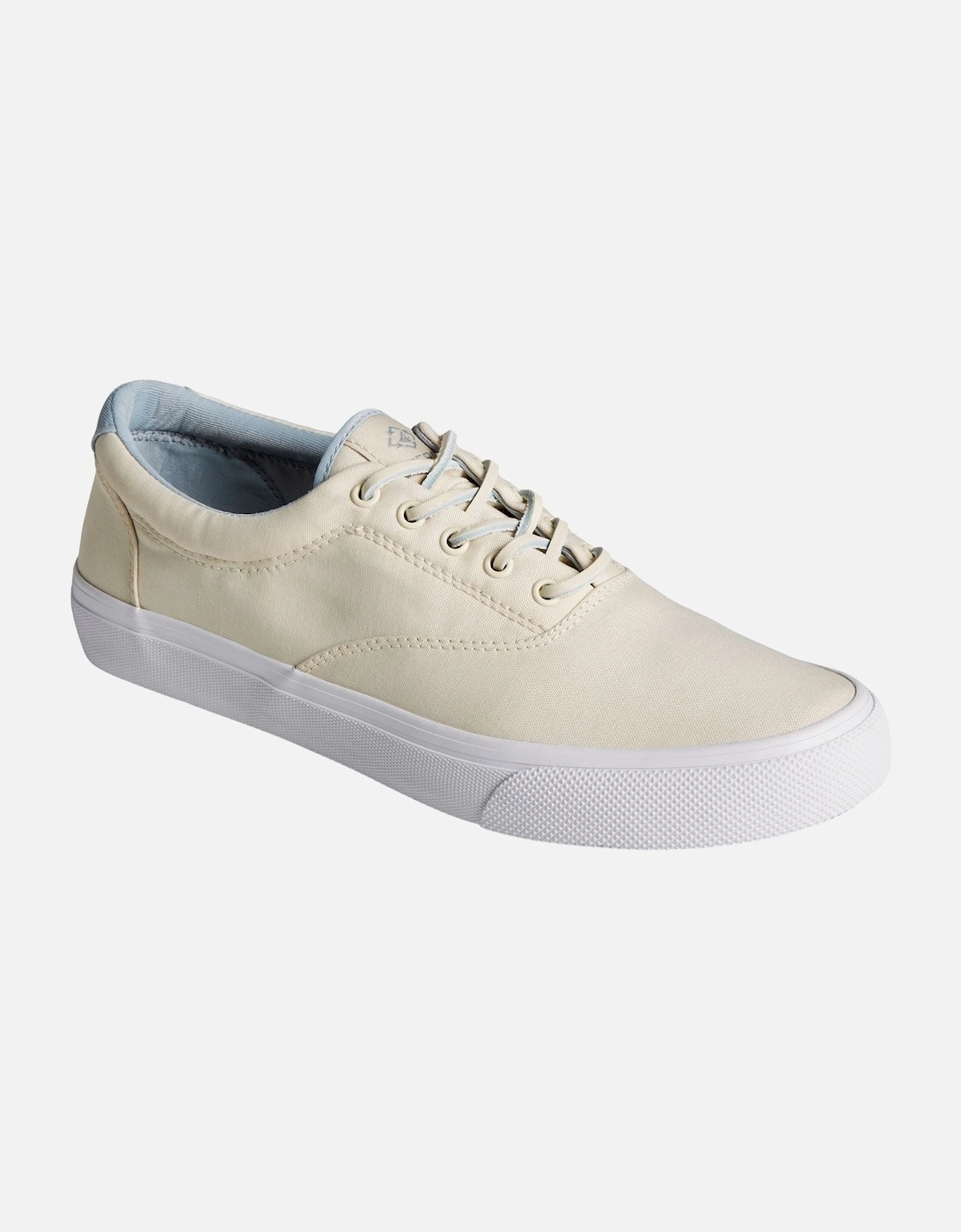 Sperry Striper II CVO SeaCycled Salt-Washed Twill Uppers Men's Ivory Trainers