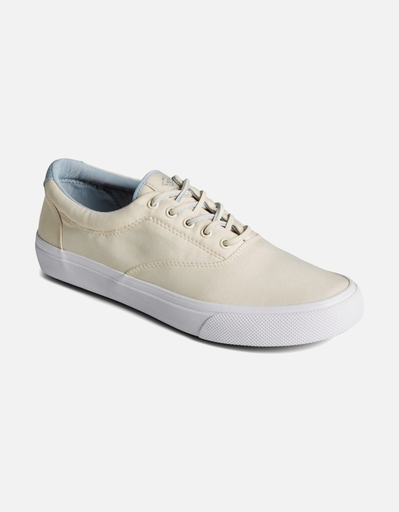 Sperry Striper II CVO SeaCycled Salt-Washed Twill Uppers Men's Ivory Trainers