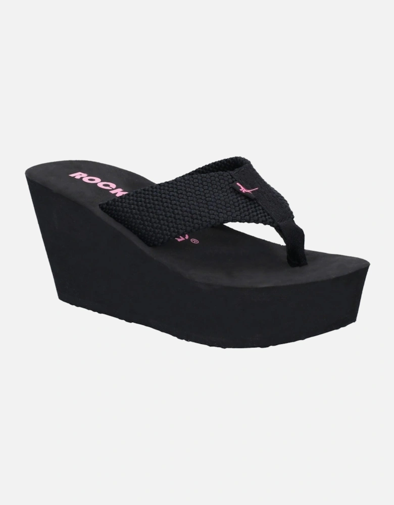 Diver Nylon Women's Black Wedges