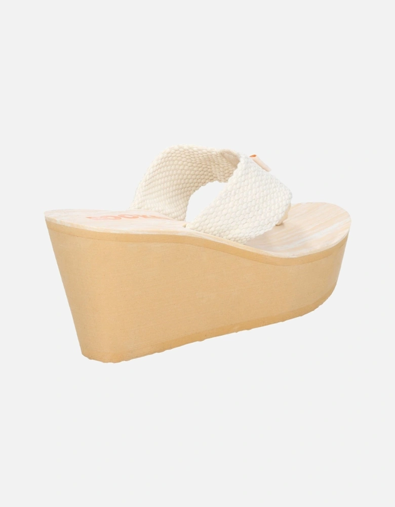 model Diver Webbing Sandal Female in Cream