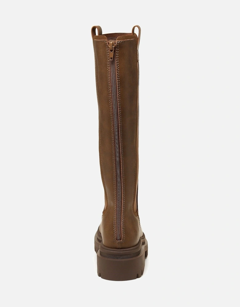 Drea Polyurethane Women's Brown Boots