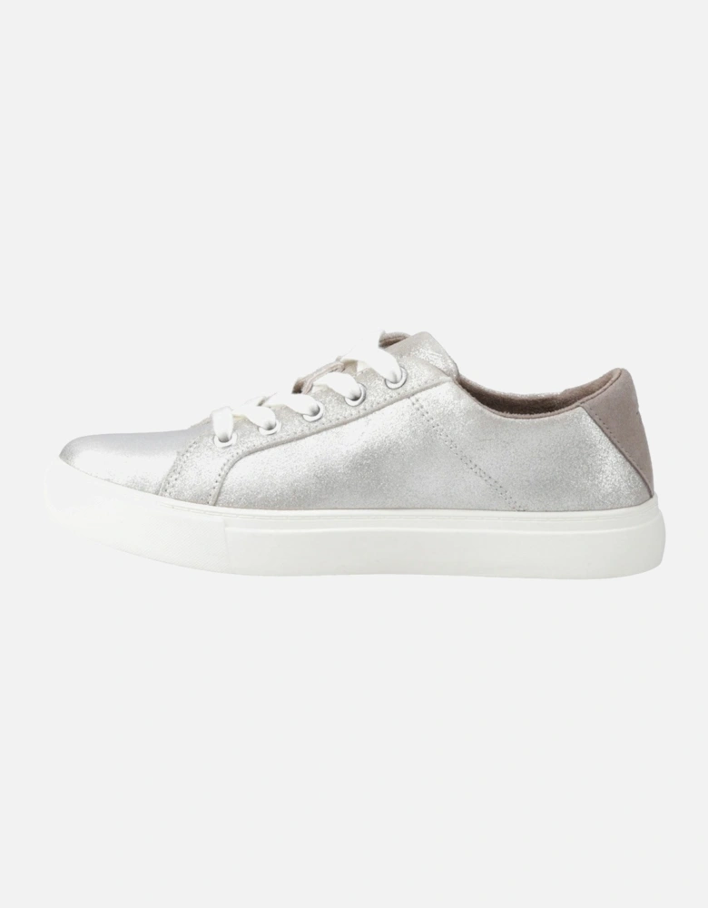 Kameron Leather Women's Silver Trainers