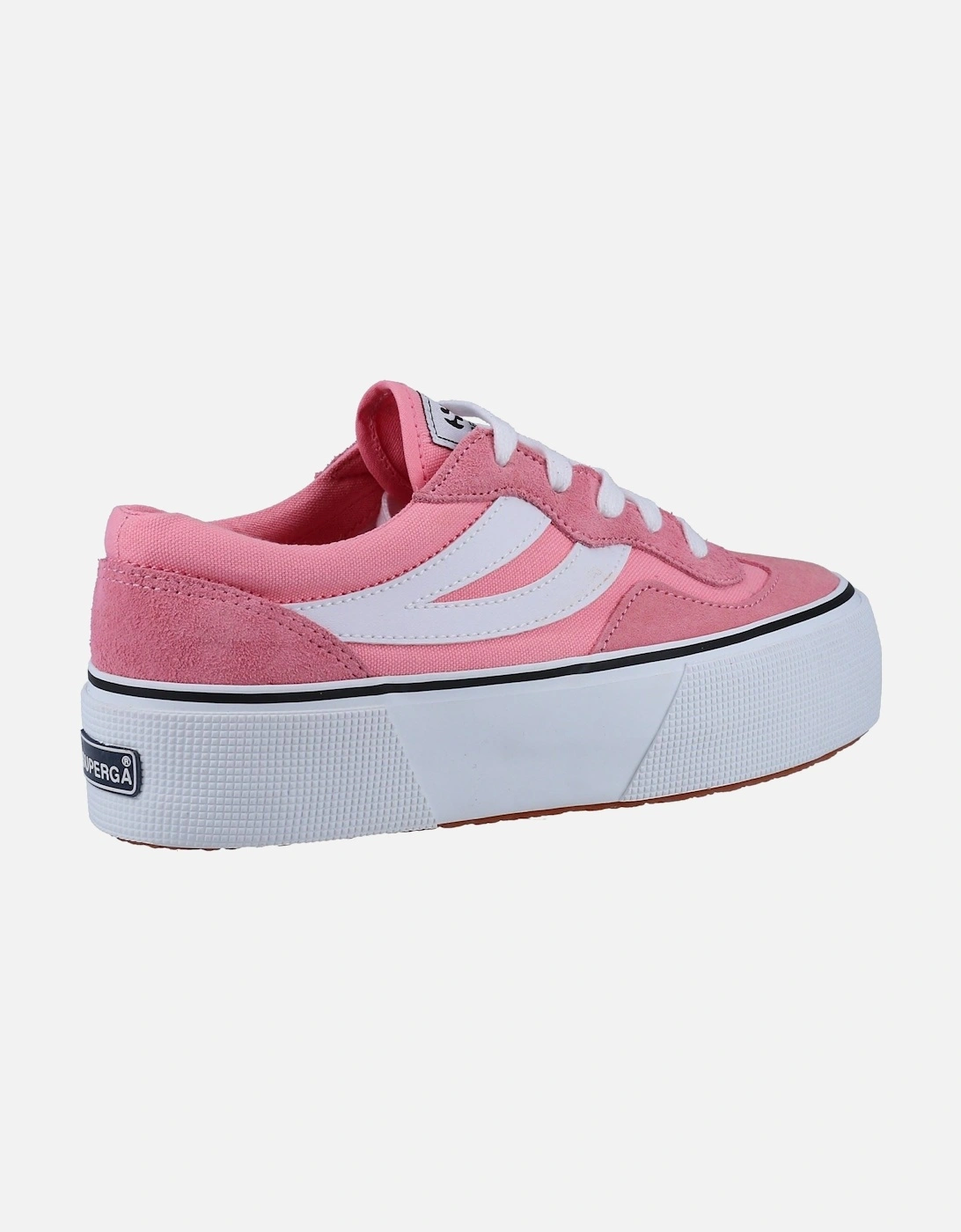 model 3041 Revolley Colorblock Platform Trainer Female in Pink/White