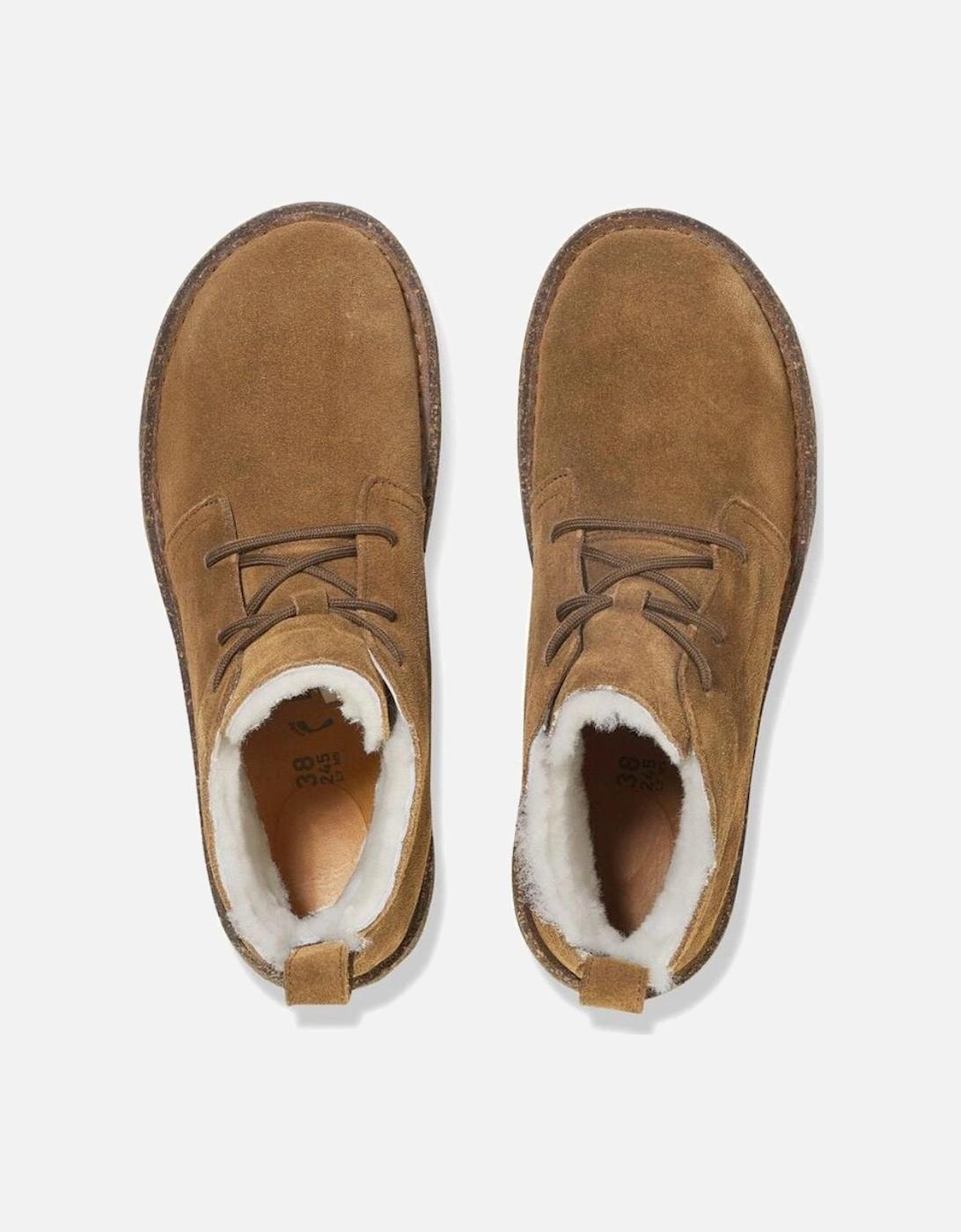 Uppsala Chukka Shearling Suede Leather - Dark Tea