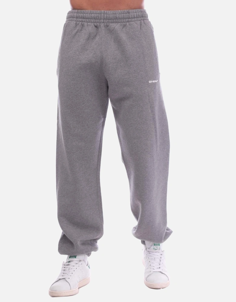 Wave Outline Diagonal Slim Sweatpants