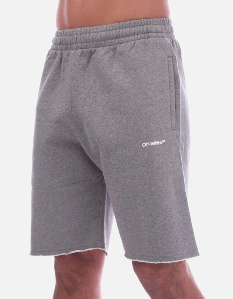 Wave Outline Diagonal Sweat Shorts