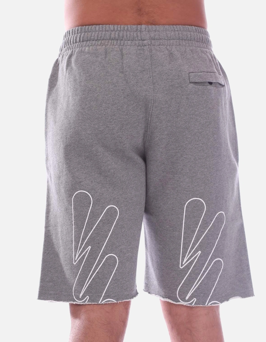 Wave Outline Diagonal Sweat Shorts