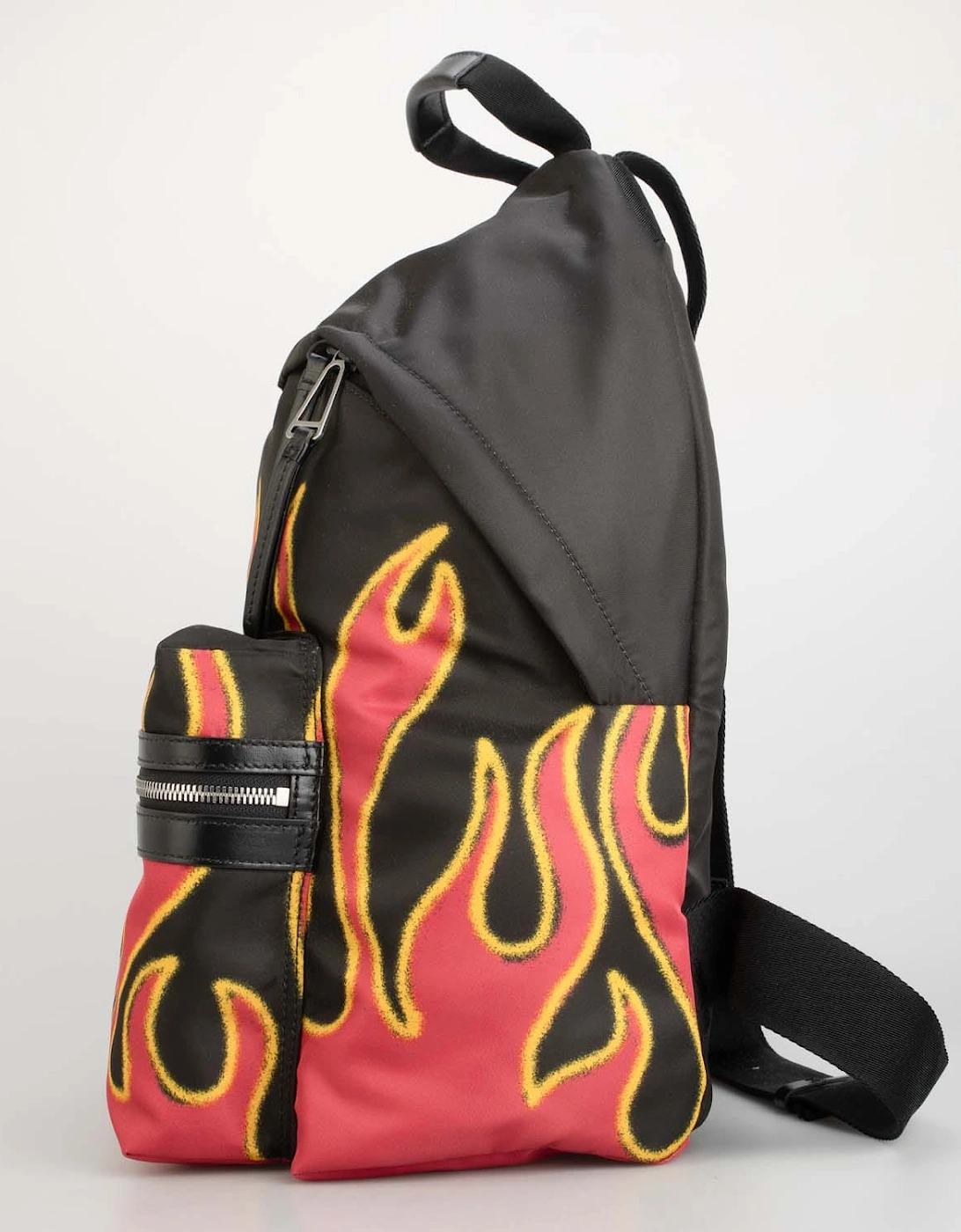 Printed Flames Backpack