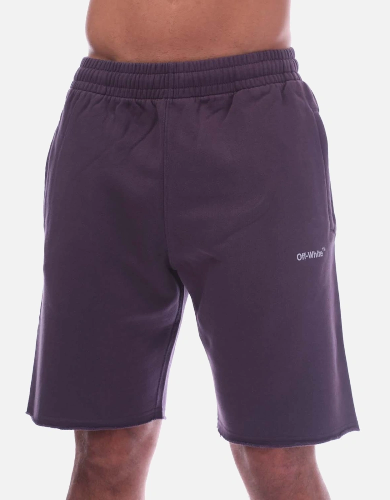 Diagonal Outline Sweat Shorts