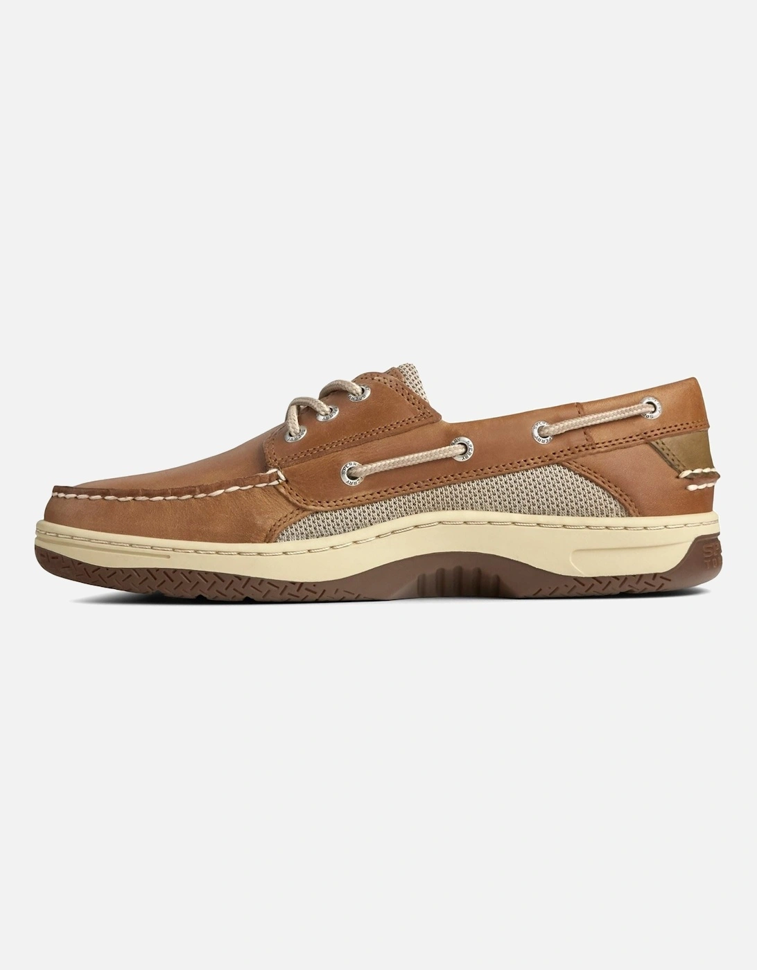 Sperry Billfish 3-Eye Leather Men's Dark Tan Boat Shoes