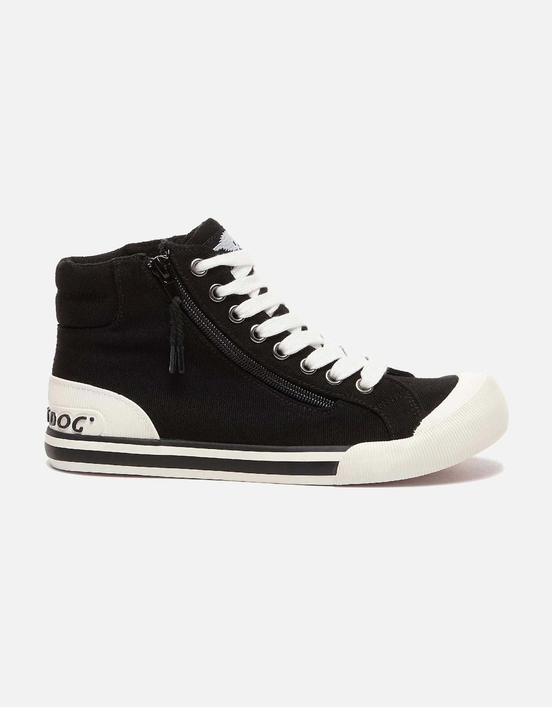 Jazzin Hi Cotton Women's Black Trainers