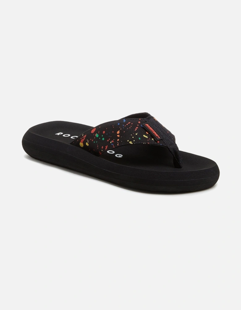 Spotlight Splash Cotton Women's Black/Multi Sandals