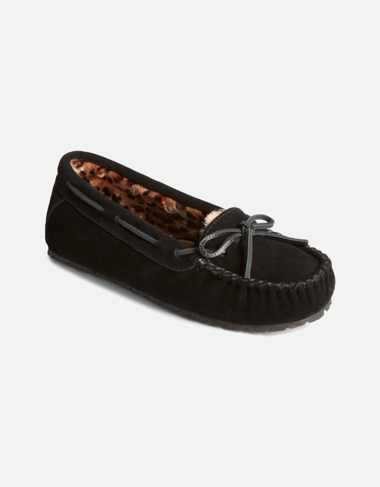 Sperry Reina Suede Women's Black/leopard Slippers