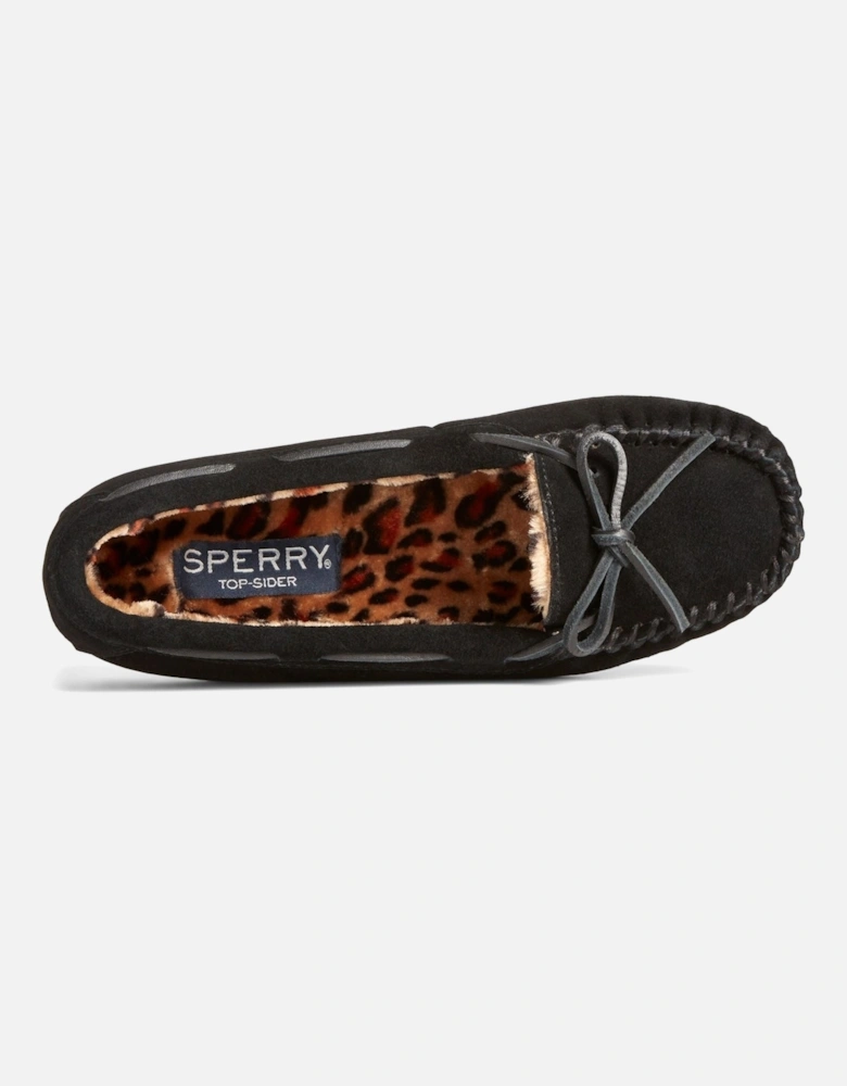 Sperry Reina Suede Women's Black/leopard Slippers