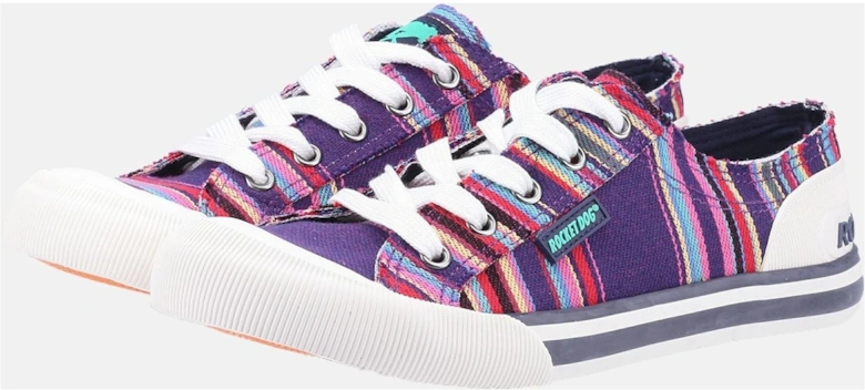 Jazzin Cotton Women's Purple Multi Trainers