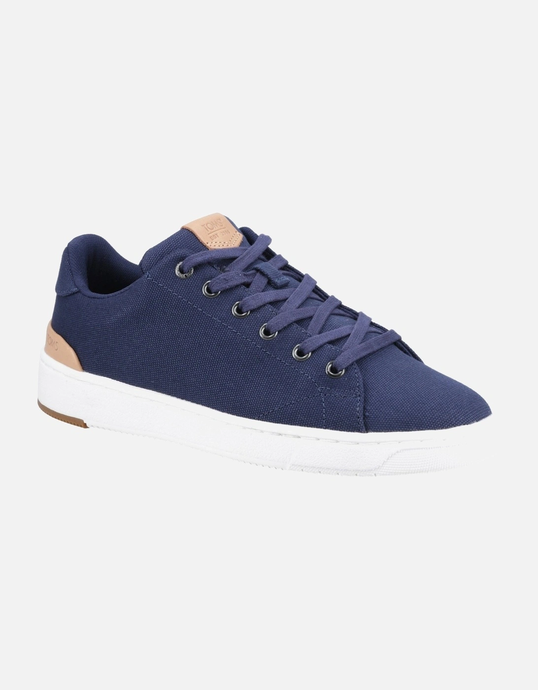 TRVL Lite 2.0 Low 100% Cotton Men's Navy Trainers, 7 of 6