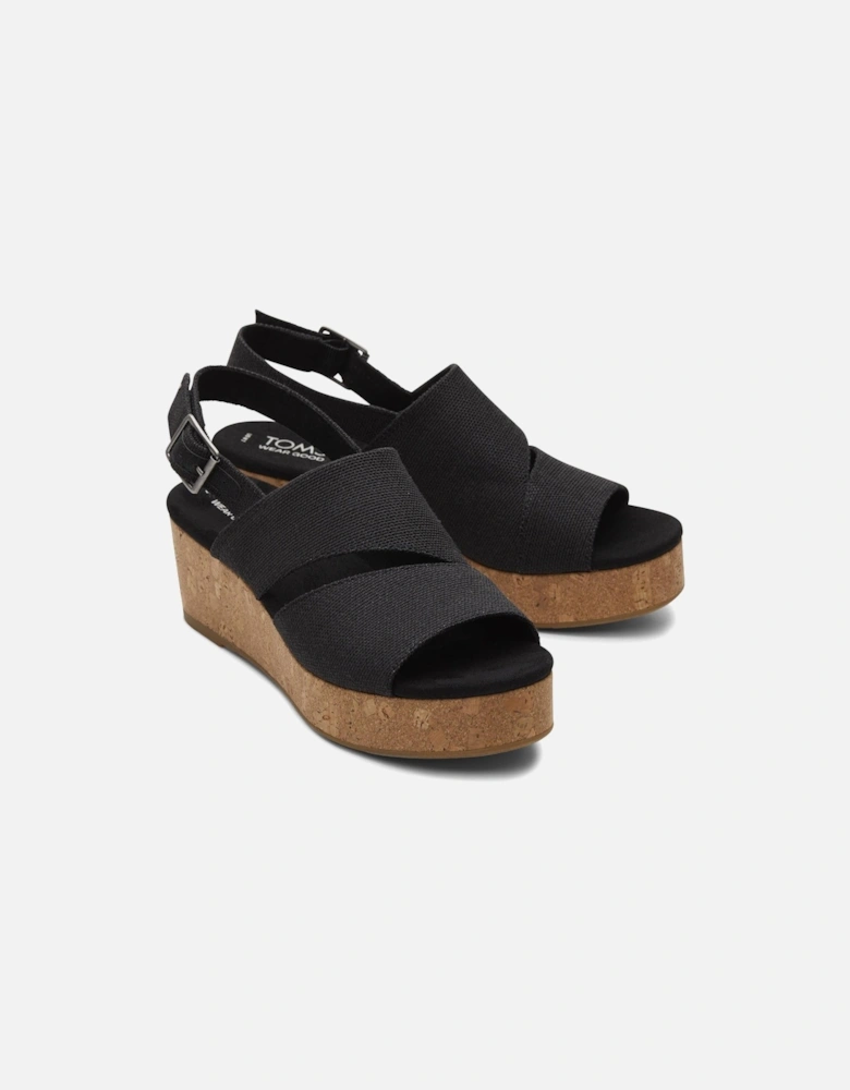 Claudine Nylon Women's Black Wedges