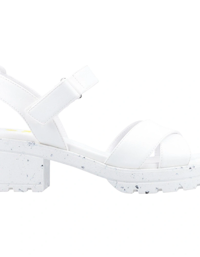 Luca Polyurethane Women's White Heels